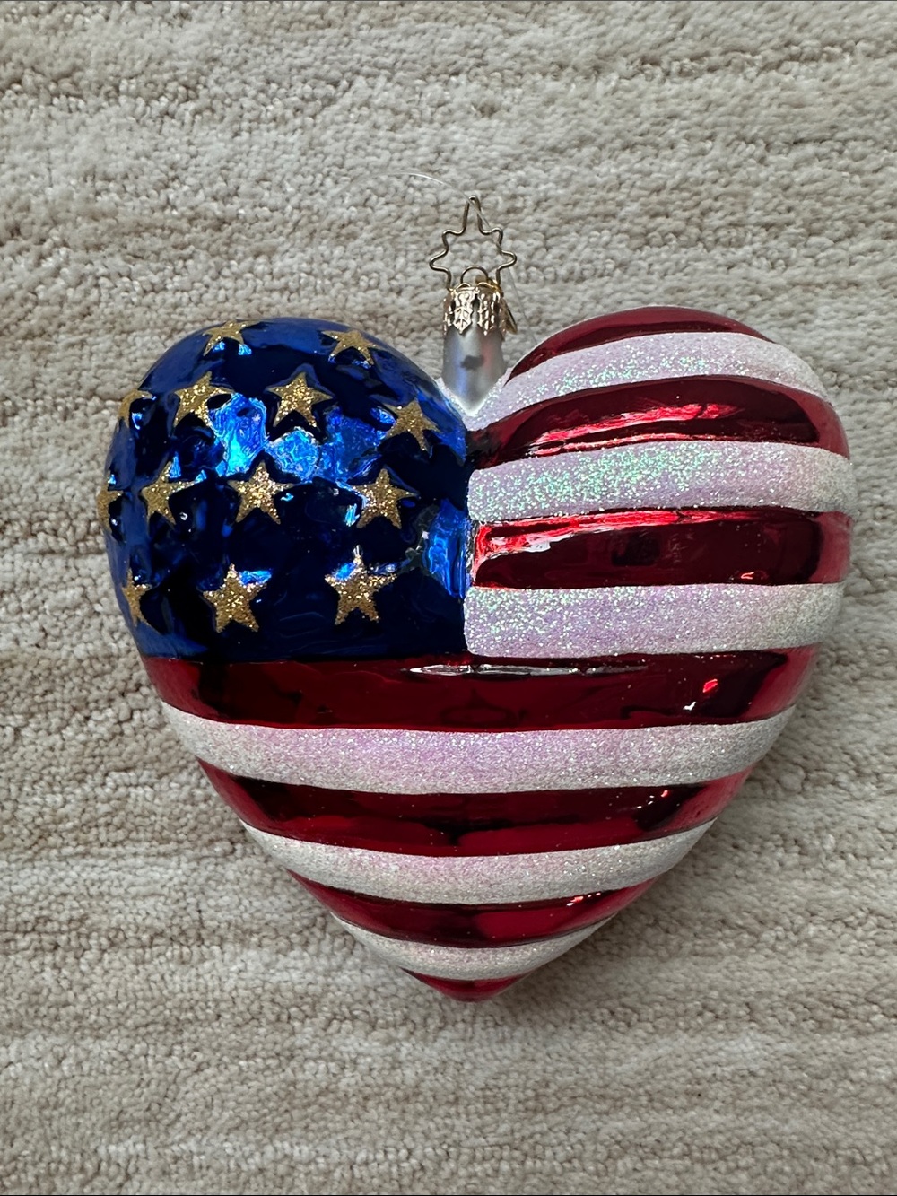Christopher Radko Braver Heart Patriotic Ornament